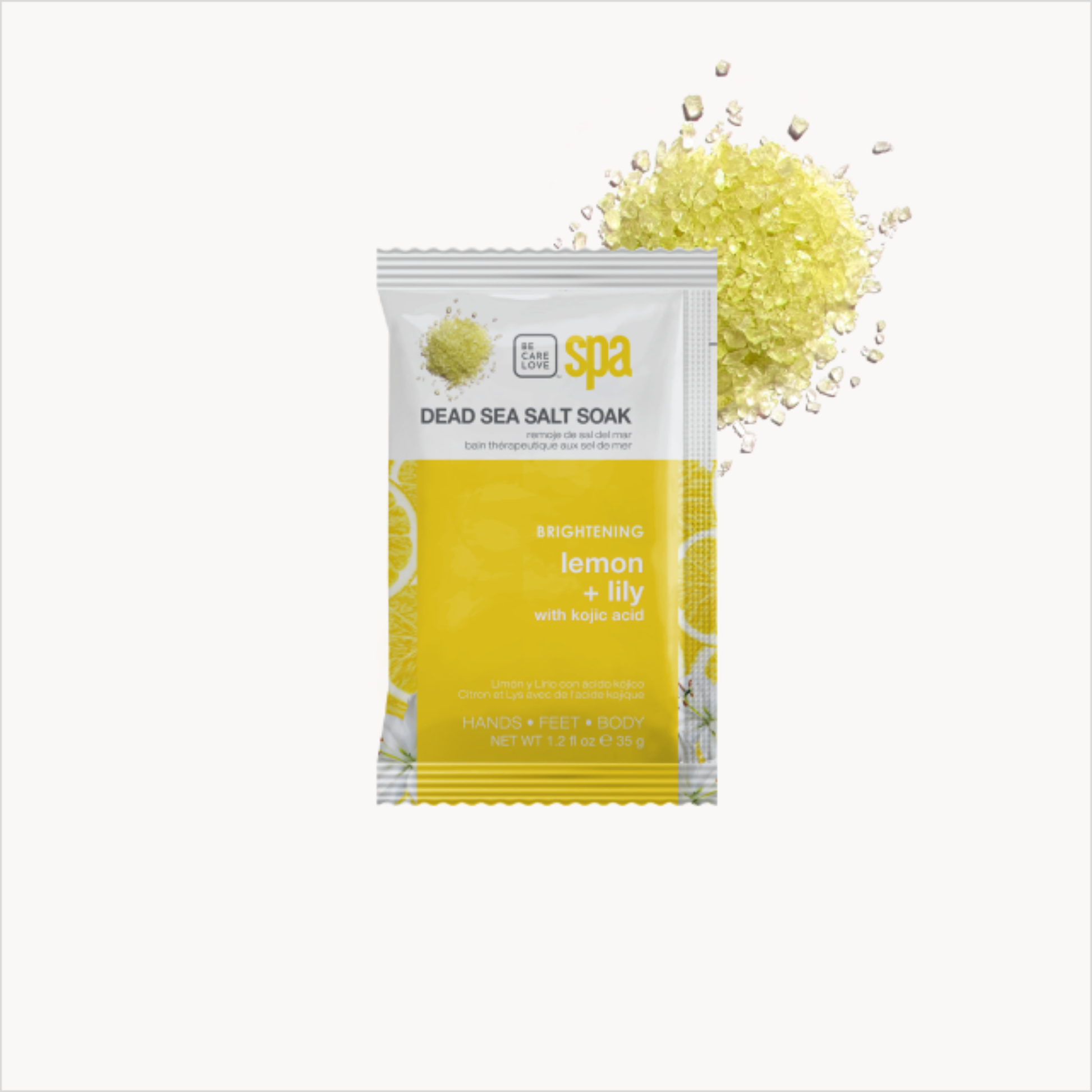 BCL SPA Brightening Lemon + Lily & Kojic Acid Dead Sea Salt Soak