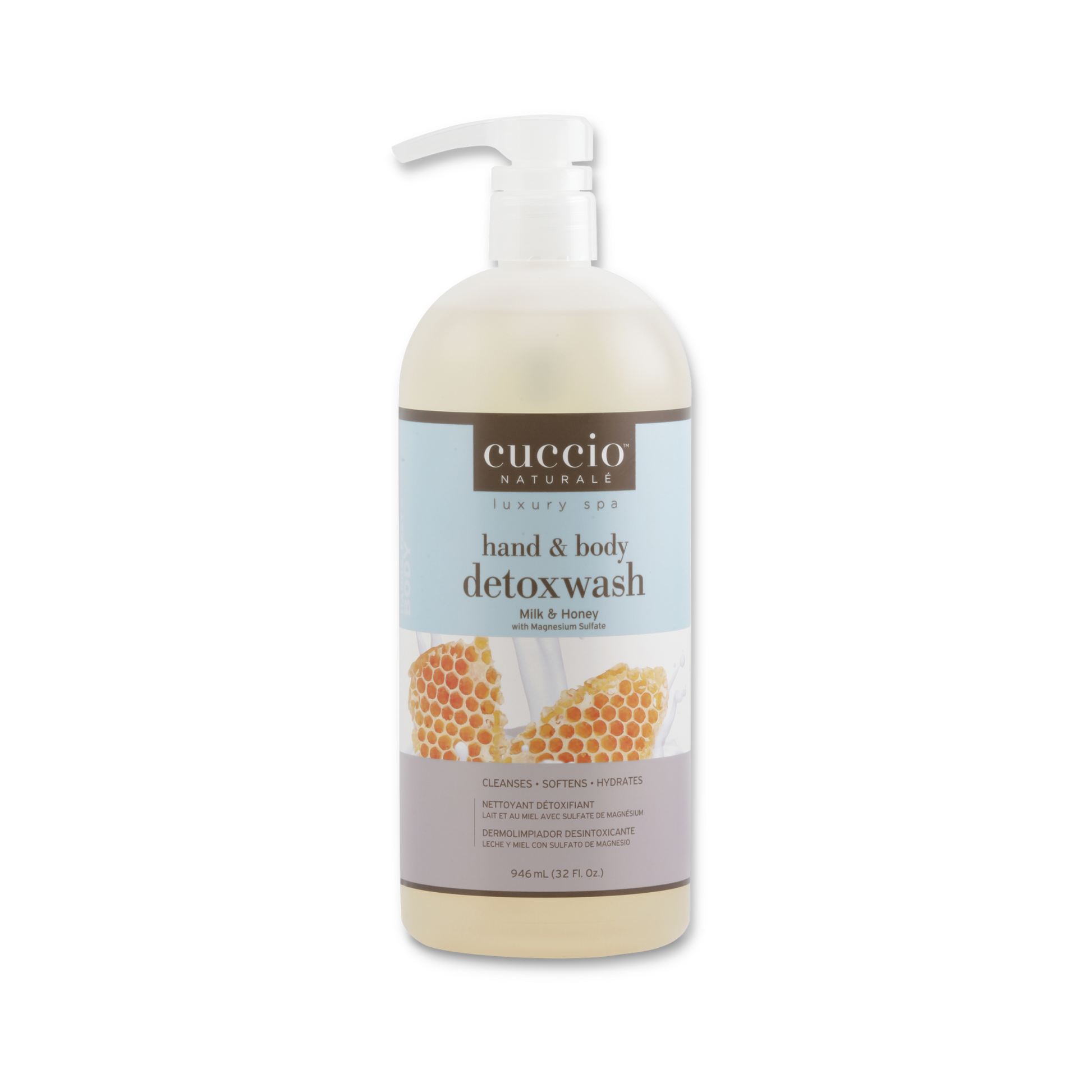 Cuccio Naturalé Hand & Body Detoxwash - Milk & Honey 946ml