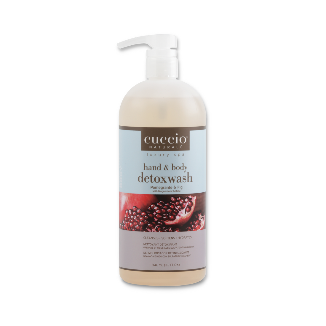 Cuccio Naturalé Hand & Body Detoxwash - Pomegranate & Fig 946ml