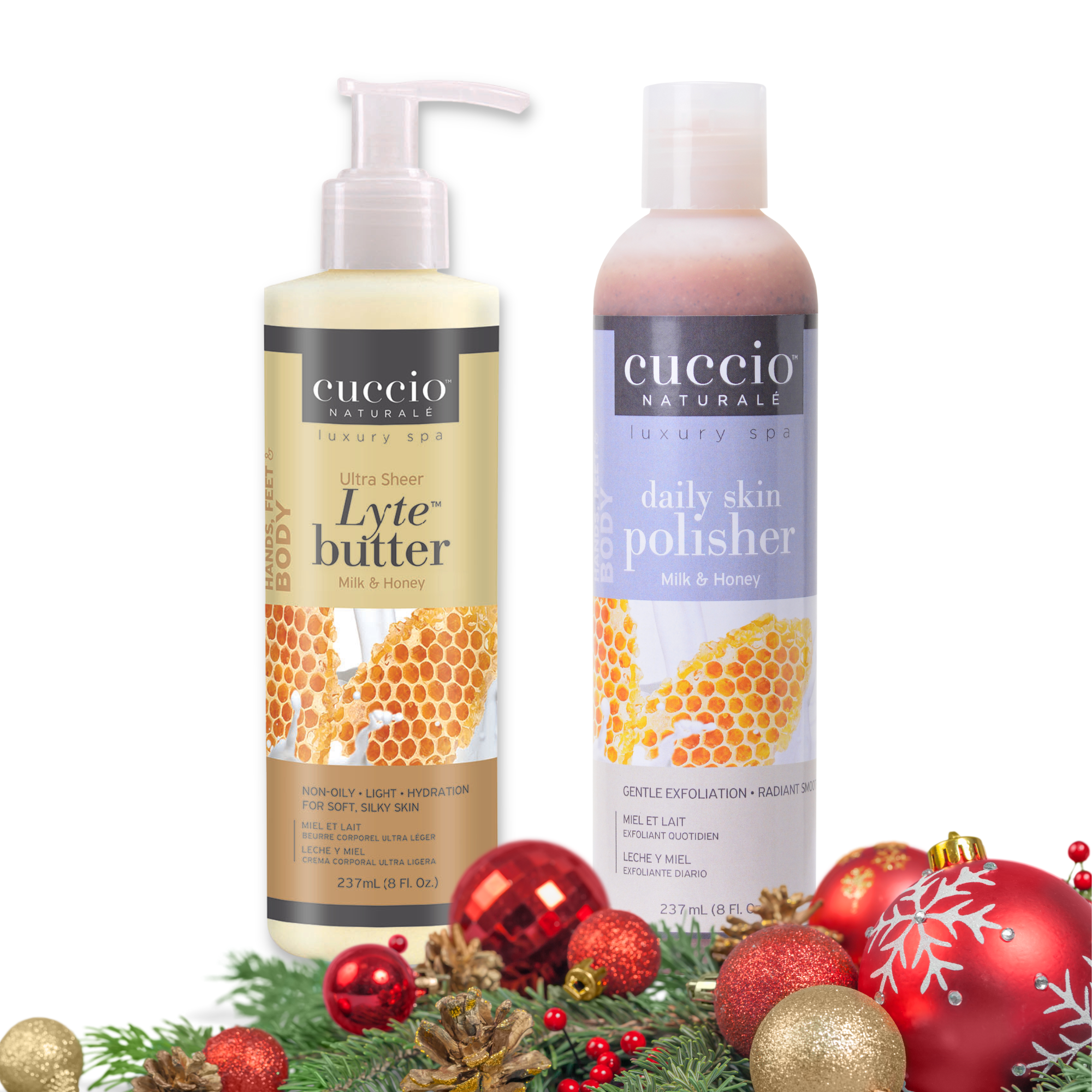 Cuccio Naturalé Kit Lyte Butter Lotion & Daily Skin Polisher Milk & Honey