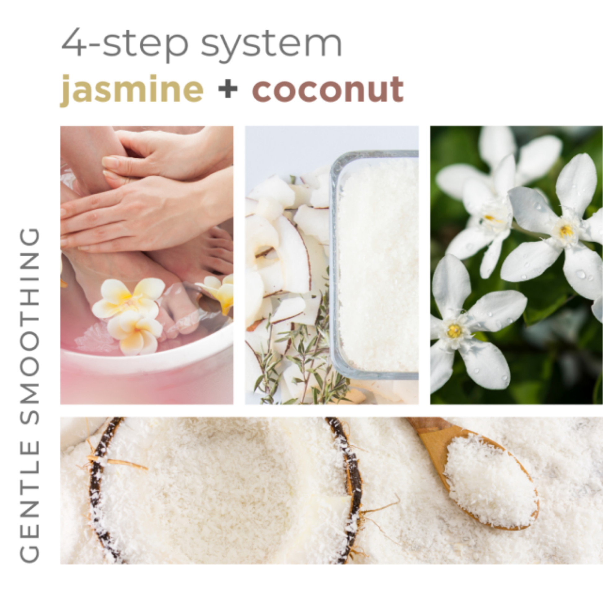 BCL SPA Smoothing Jasmine + Coconut 4 Step System