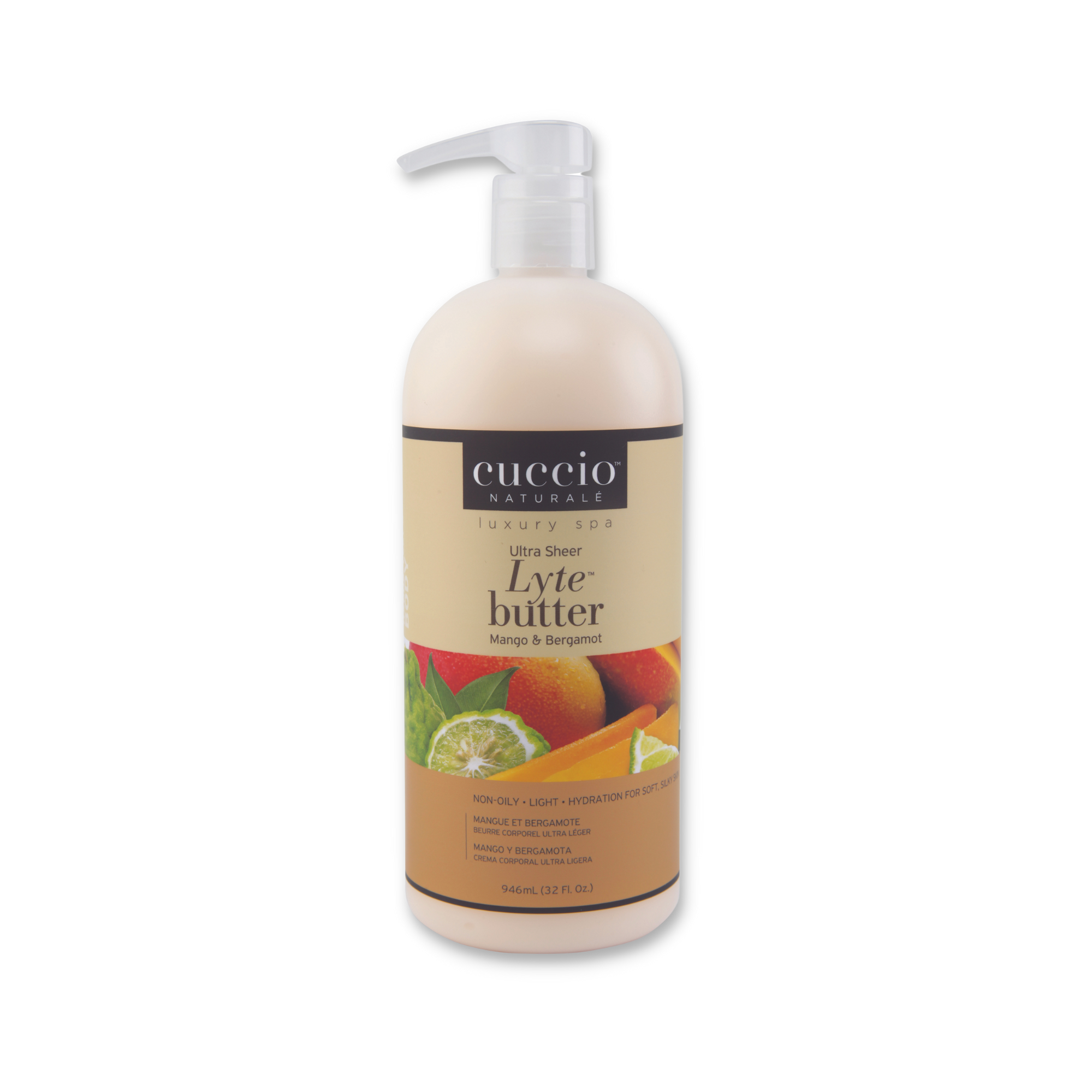 Cuccio Naturalé Lyte Butter Lotion - Mango & Bergamot 946ml