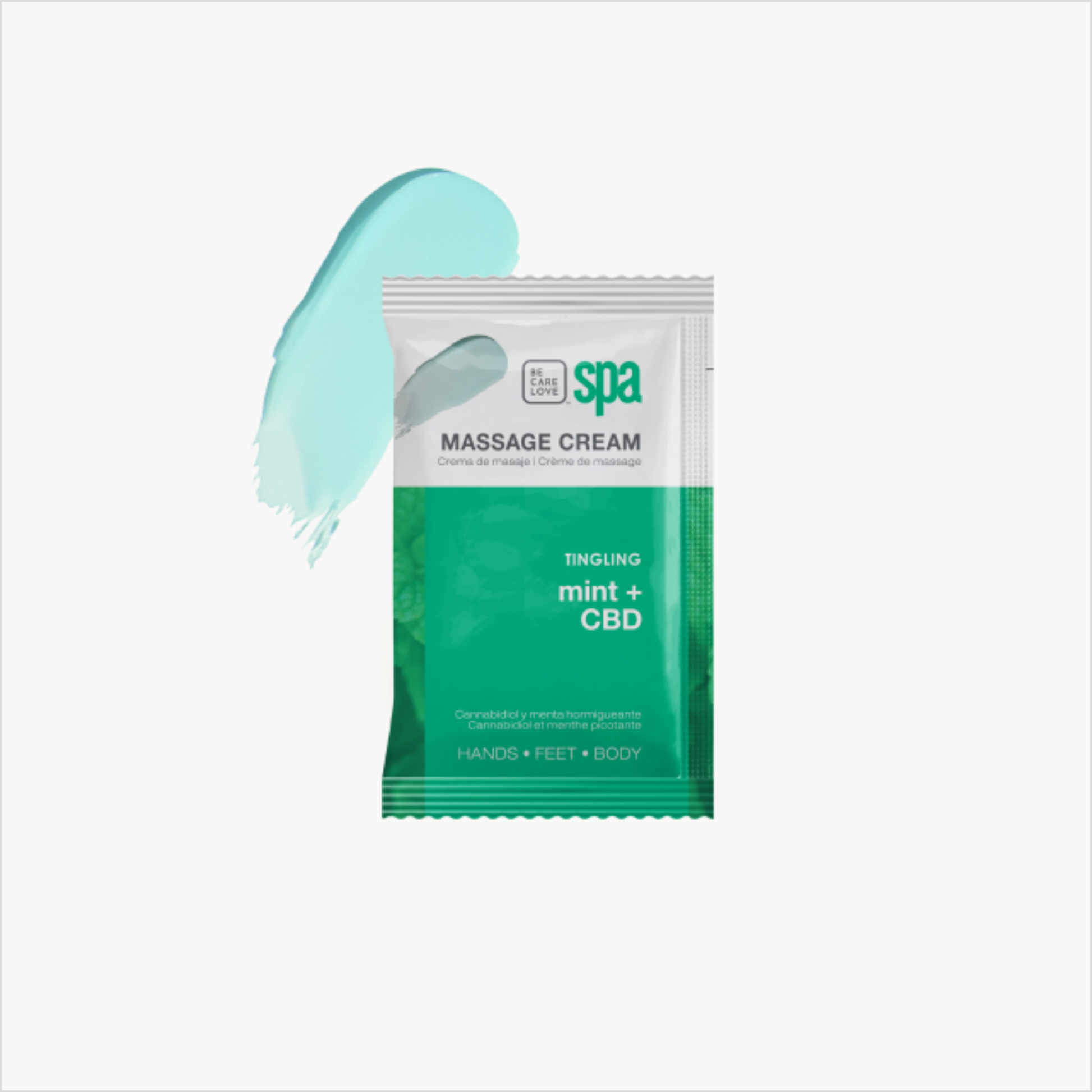 BCL SPA Tingling Mint + CBD 4 Step System Massage Cream