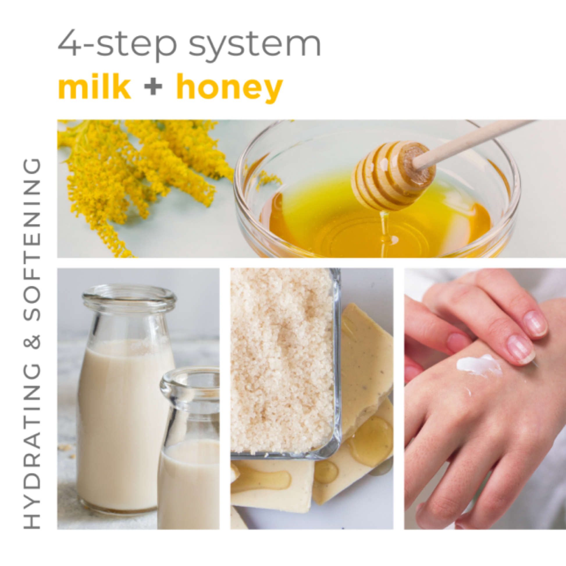 BCL SPA Ultra Moisturizing Milk + Honey with White Chocolate 4 Step System