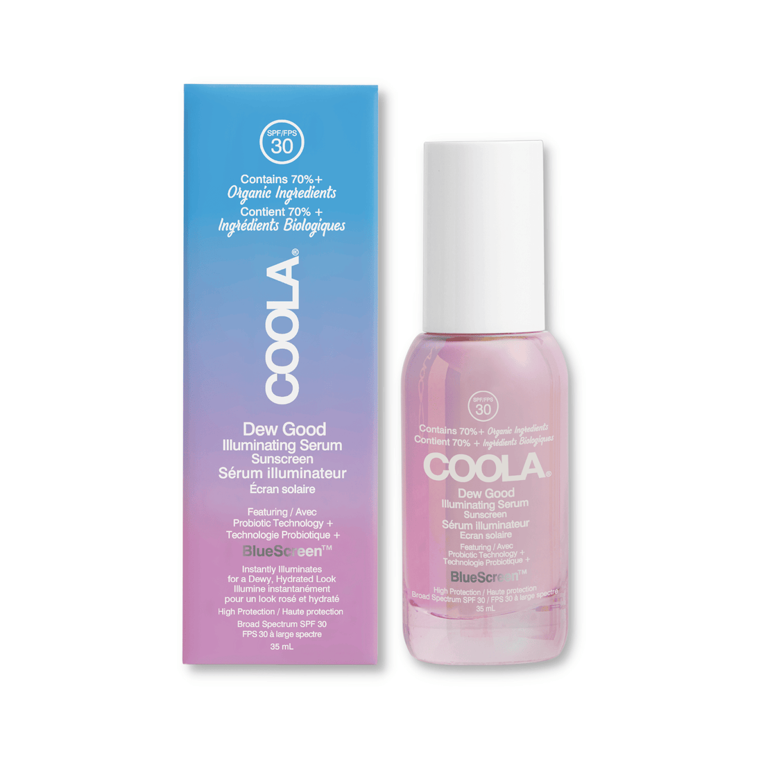 Coola Dew Good Illuminating Serum Sunscreen with Probiotic Technology SPF30