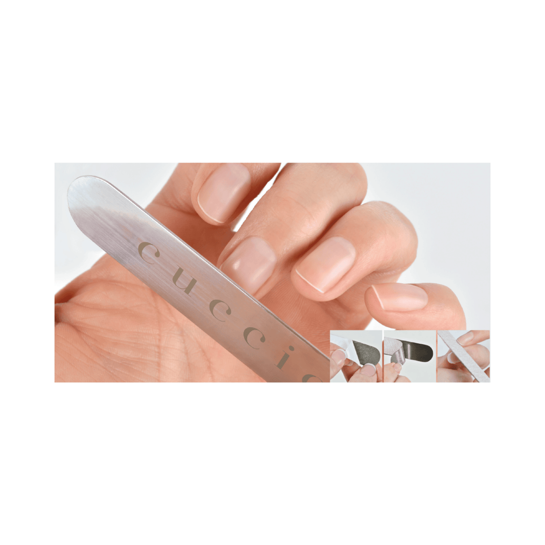 Cuccio Naturalé Base pour lime à ongles en acier inoxydable