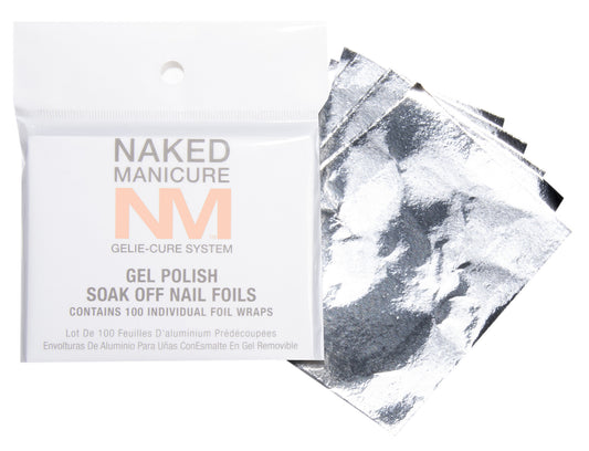 Zoya Naked Manicure Gelie Cure Soak Off Nails Foil (100 pcs)
