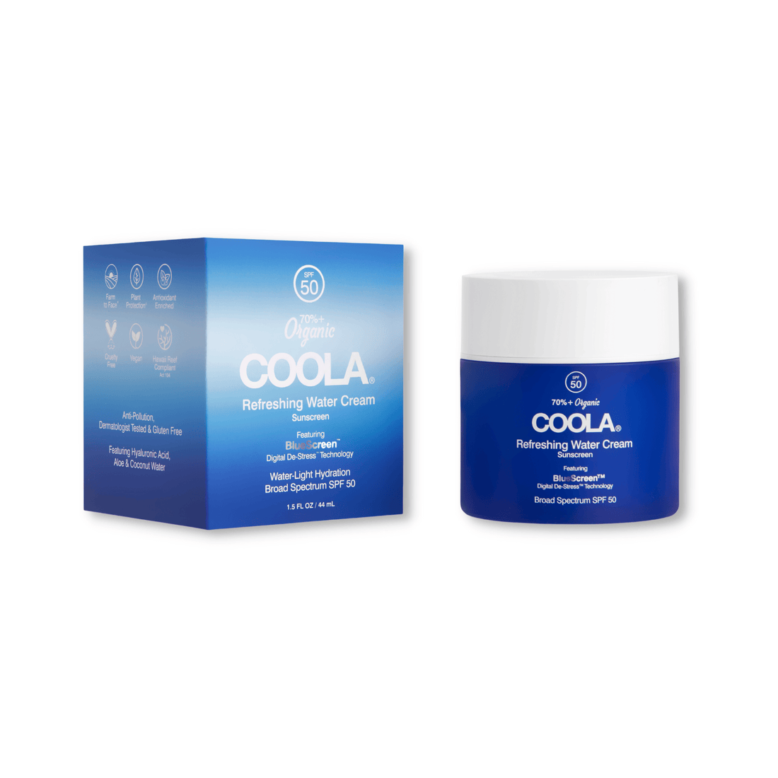 Coola Refreshing Water Cream Organic Face Sunscreen SPF 50