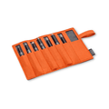 Gokos Felt Pouch Grey Orange