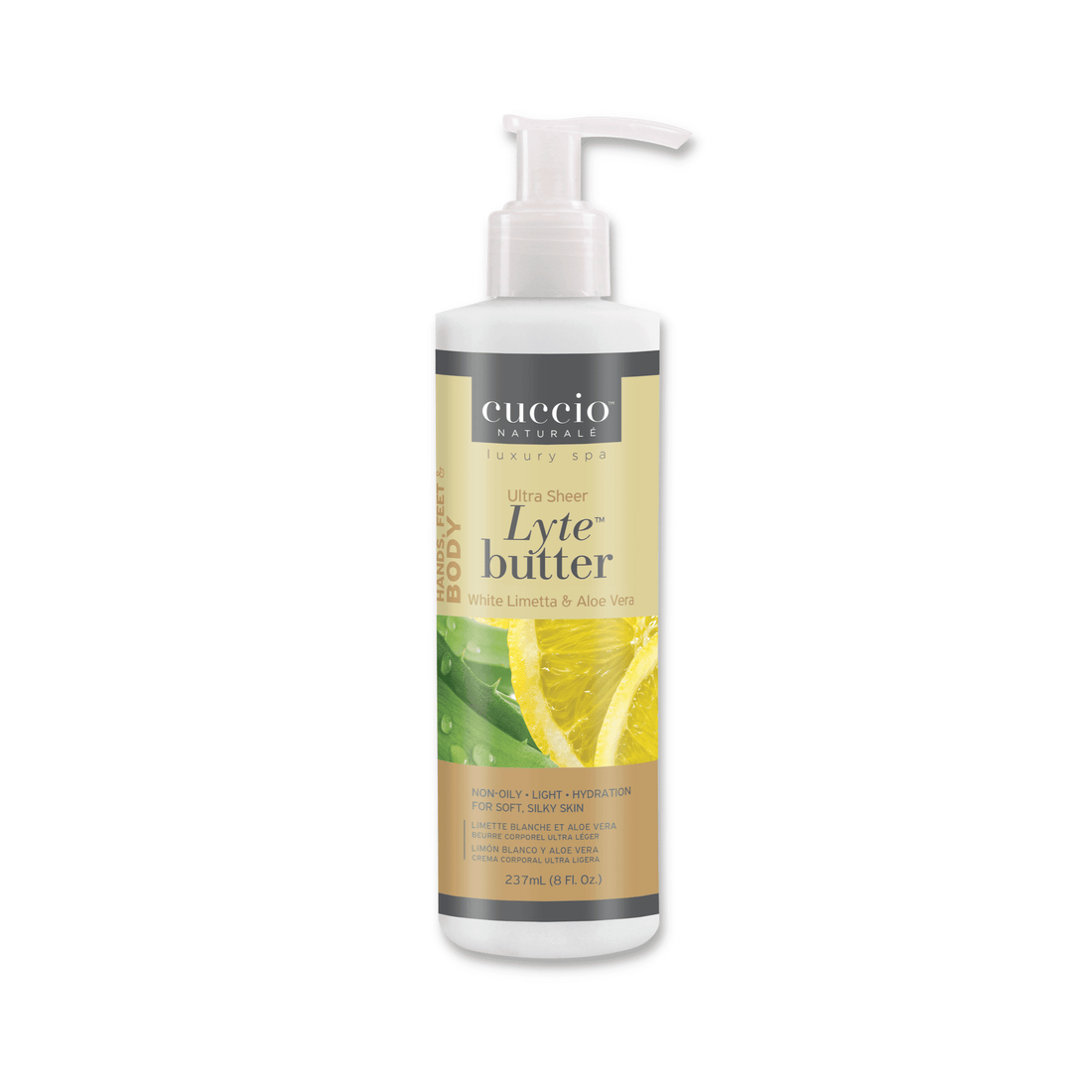 Cuccio Naturalé Lyte Butter Lotion - White Limetta & Aloe Vera 236mlCuccio Naturalé Lyte Butter Lotion - White Limetta & Aloe Vera 237ml